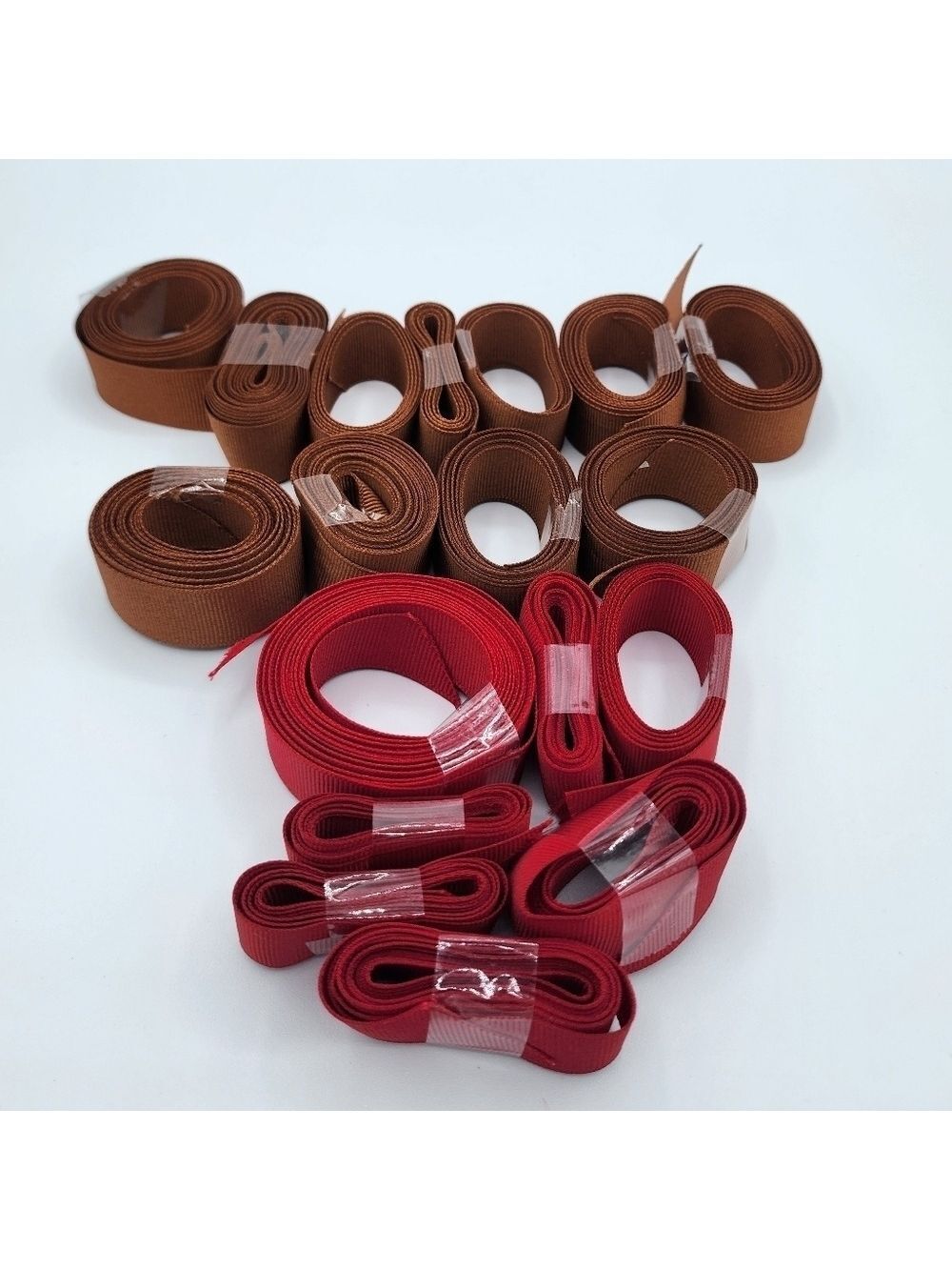 Red & Brown Ribbon Bundle